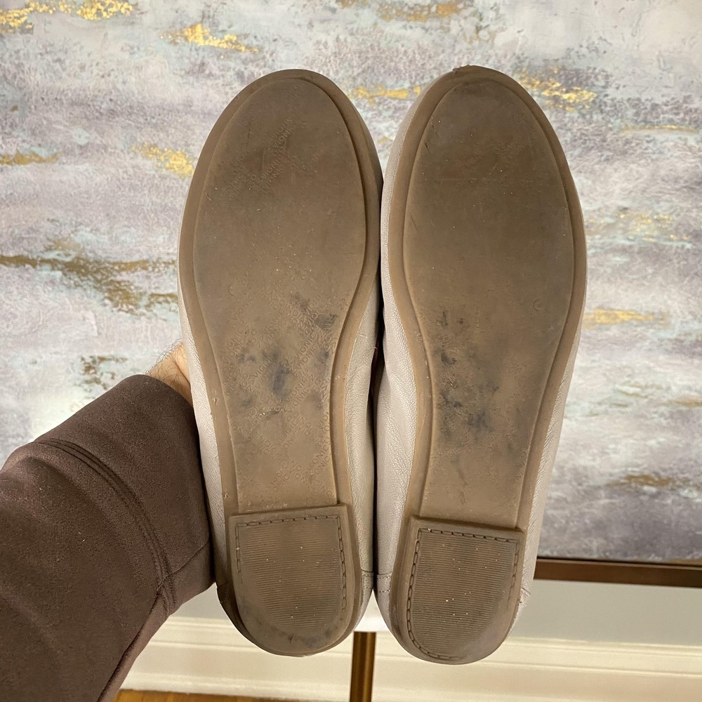 Vionic Ballet Flat Shoes Womens Size 10 Beige Leather Comfort CAROLLAVS323 - Picture 11 of 11